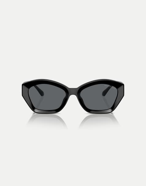 Michael Kors Bel air irregular sunglasses with grey lens in black - view 1