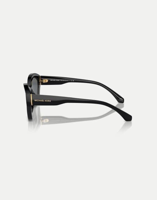 Michael Kors Bel air irregular sunglasses with grey lens in black, 4 of 4