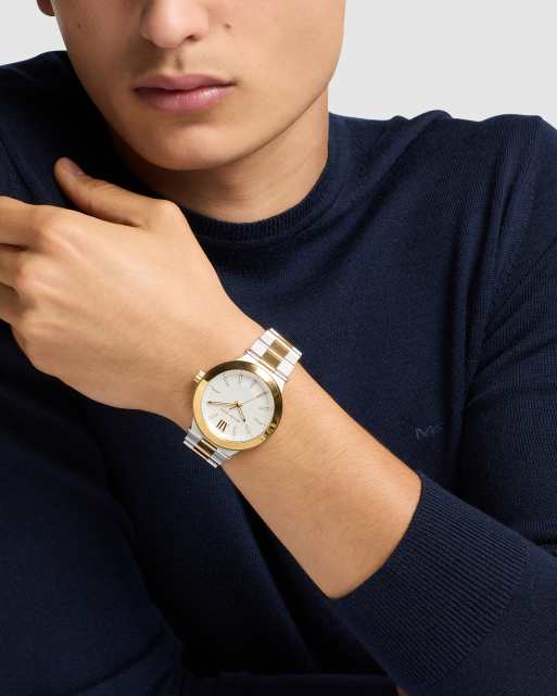 Michael Kors Billie Drei-Zeiger-Uhr aus zweifarbigem Edelstahl, 2 von 3