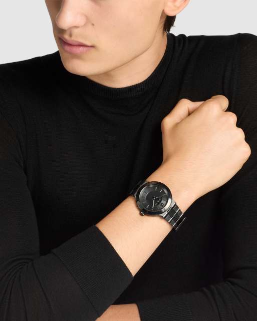 Michael Kors Billie three-hand black stainless steel watch in black, 2 of 4