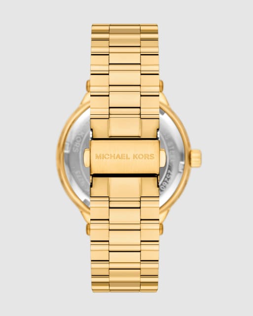 Michael Kors Billie three-hand gold-tone stainless steel watch in gold, 4 of 4