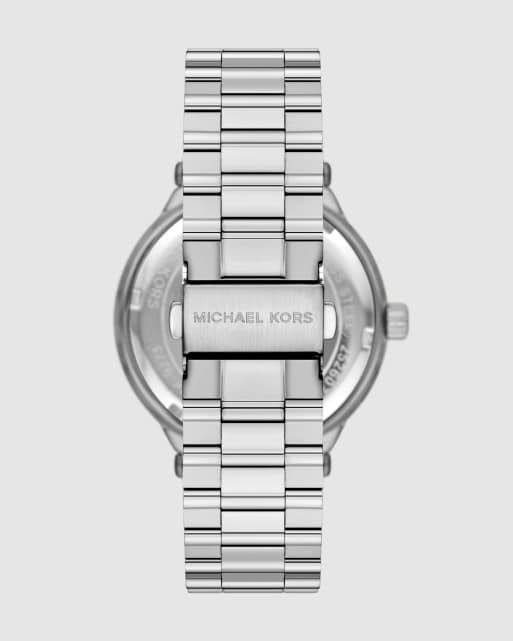 Michael Kors Billie three-hand stainless steel watch in silver, 4 of 4