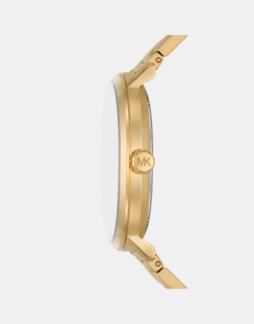 Michael Kors - Blake - Montre en acier inoxydable avec mouvement à 3 aiguilles et affichage date - Doré, 3 de 4