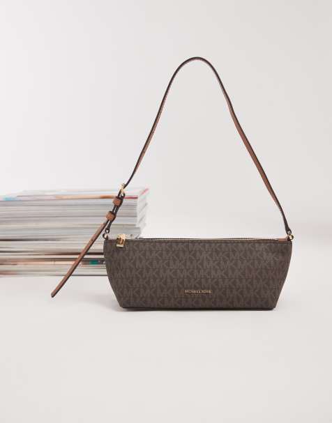 Michael Kors - Bolso de hombro mini Laila con estampado monograma marrón - view 1