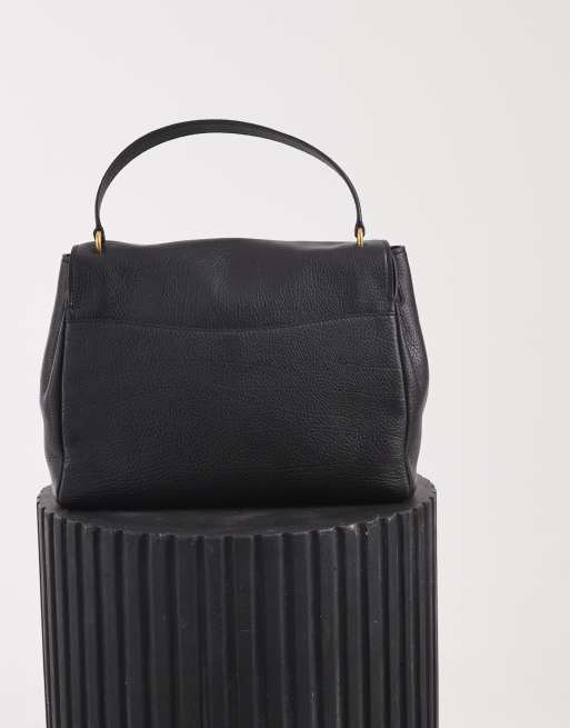 Michael Kors - bolso tote Hamilton Moderne con asa superior en cuero negro, 3 de 5
