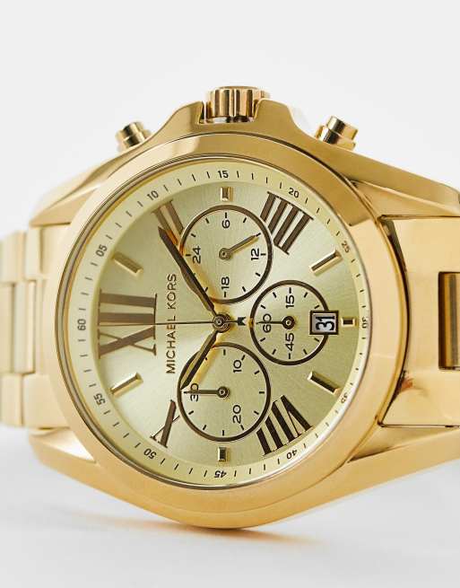 Michael kors best sale uhr bradshaw gold