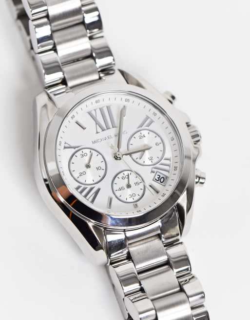 Michael kors bradshaw hot sale white watch