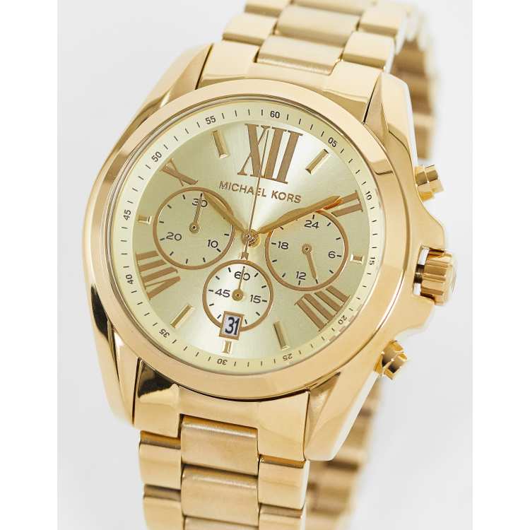 Michael kors deals gold bradshaw watch