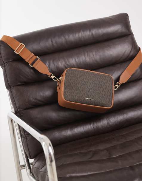 Michael Kors Bryant cross body bag in brown monogram print - view 1