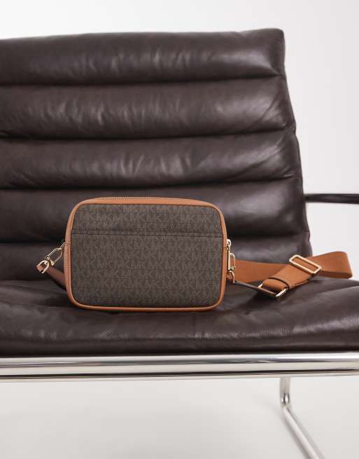 Michael Kors Bryant crossbodytas met bruine monogramprint, 3 van 4