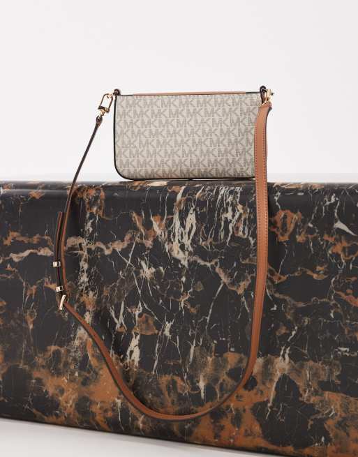 Michael Kors - Bryant - Petite pochette à bandoulière et monogramme - Crème, 2 de 4