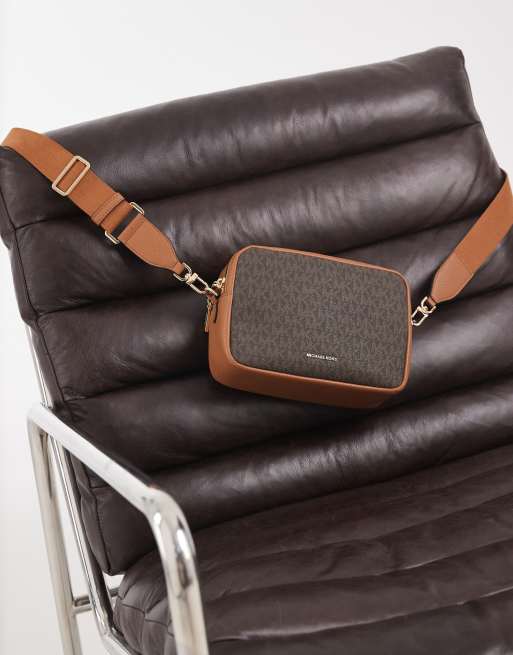 Michael Kors Bryant torebka crossbody w brązowy wzór monogramu, 1 z 4