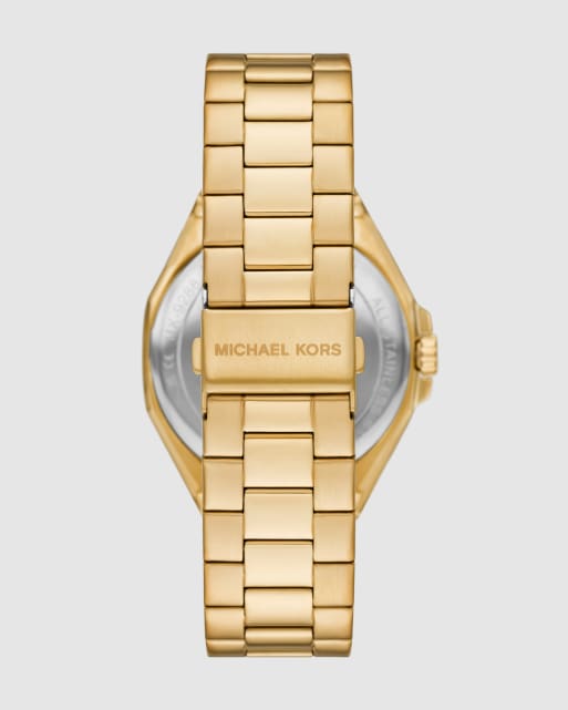 Michael Kors Callum three-hand date gold-tone stainless steel watch in gold, 4 of 4
