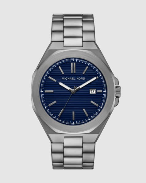 Michael Kors Callum three-hand date gunmetal stainless steel watch in gunmetal - view 1