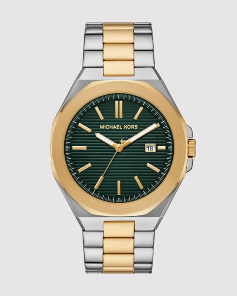 Michael Kors Callum three-hand date two-tone stainless steel watch in 2-tone - view 1