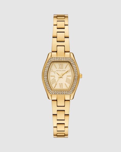Michael Kors Chelsea three-hand gold-tone stainless steel watch in gold - view 1