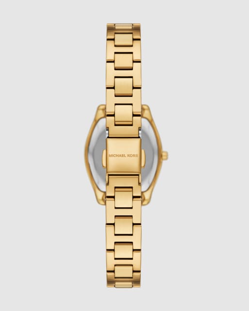 Michael Kors Chelsea three-hand gold-tone stainless steel watch in gold, 4 of 4