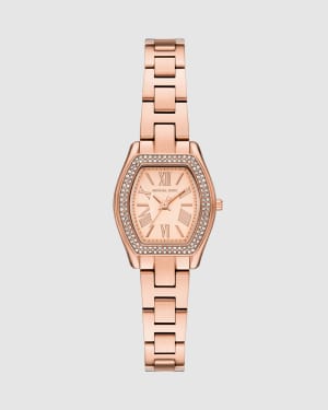 Michael Kors Chelsea three-hand rose gold-tone stainless steel watch in rose gold