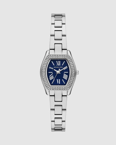 Michael Kors Chelsea three-hand stainless steel watch in silver - view 1