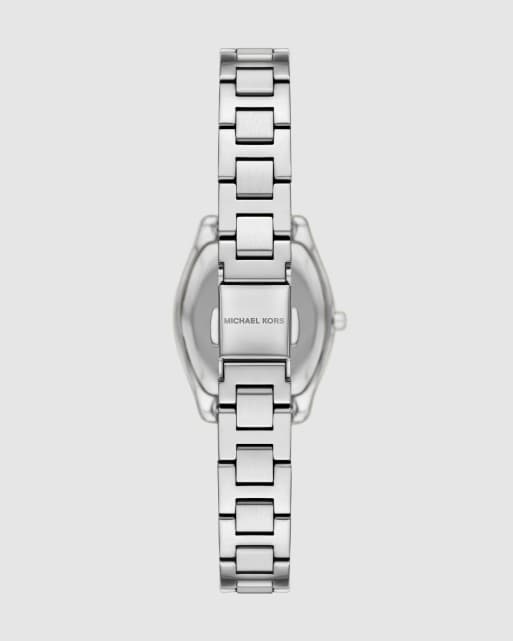 Michael Kors Chelsea three-hand stainless steel watch in silver, 4 of 4