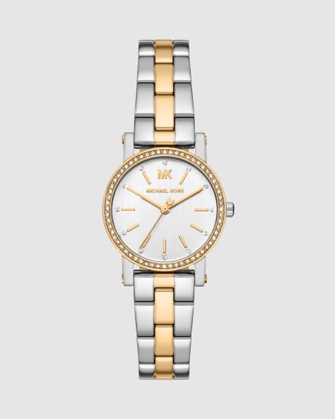 Michael Kors Corey three-hand two-tone stainless steel watch in 2-tone - view 1
