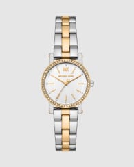 Michael Kors Corey three-hand two-tone stainless steel watch in 2-tone