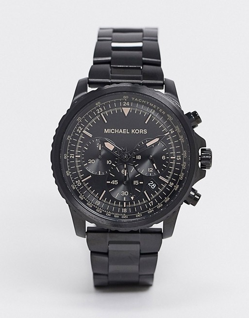 Michael Kors cortlandt bracelet watch in black MK8755