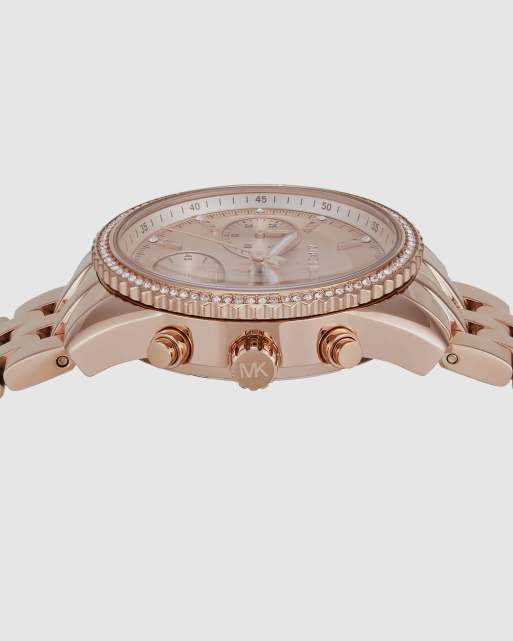 Michael Kors Damen-Mini-Bryant-Chronographenuhr aus roségoldfarbenem Edelstahl, 3 von 4