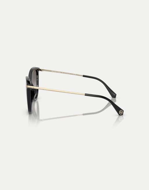 Michael Kors Dupont cat eye sunglasses with grey lens in black, 4 of 4