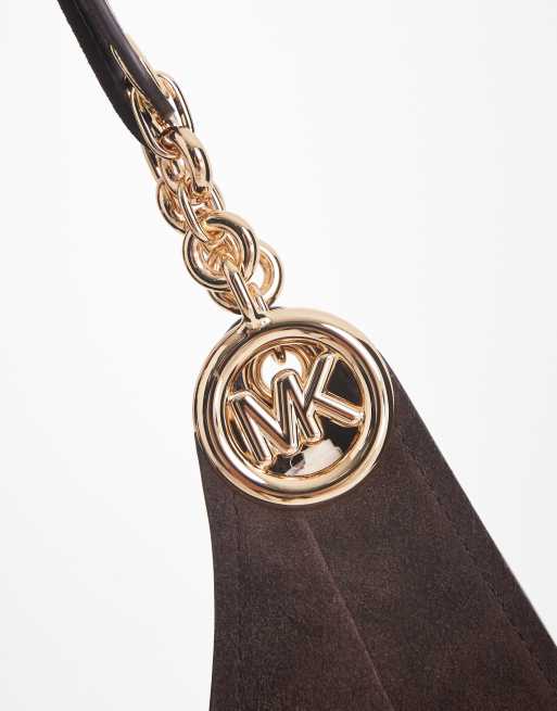 Michael Kors Ellie cabas en daim marron chocolat, 2 de 4
