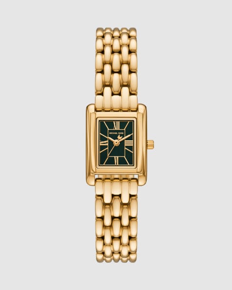 Michael Kors Essex three-hand gold-tone stainless steel watch in gold - view 1