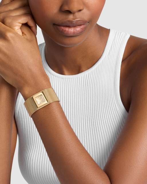 Michael Kors Georgie two-hand gold-tone stainless steel watch in gold, 3 of 4