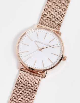 michael kors gold watch white face