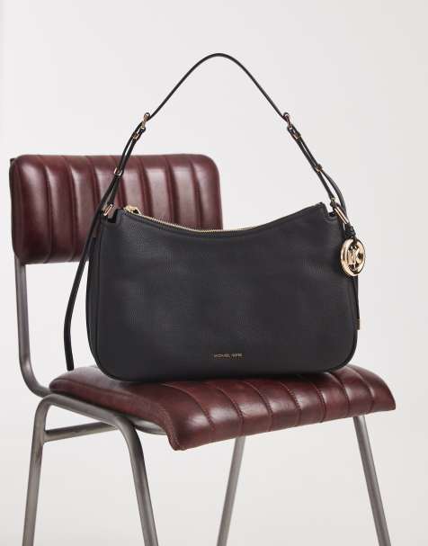 Michael Kors grand sac porté épaule Nolita en cuir noir - view 1