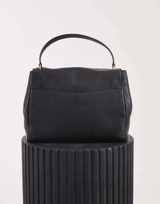 Michael Kors Hamilton Moderne top handle tote bag in black leather, 3 of 4