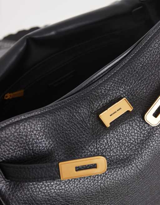 Michael Kors Hamilton Moderne top handle tote bag in black leather, 4 of 4