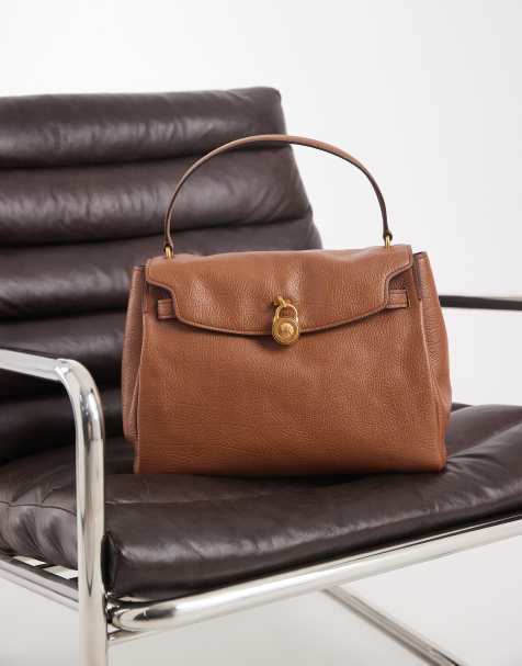 Michael Kors Hamilton Moderne top handle tote bag in tan luggage - view 1