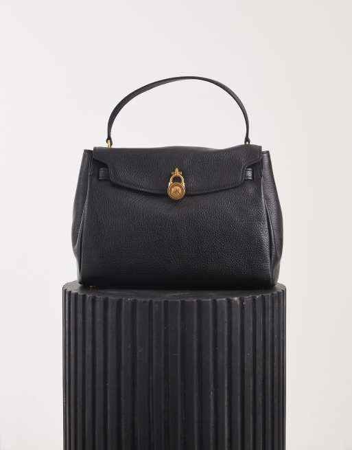 Michael Kors Hamilton Moderne tote-taske med tophank i sort læder, 5 af 5