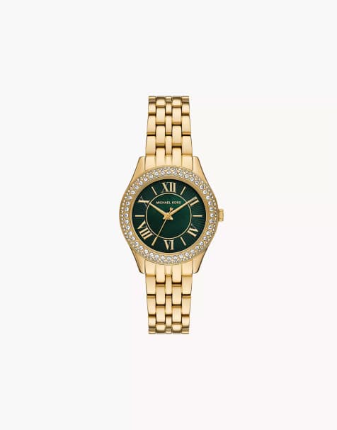 Michael Kors – Harlowe – Damenuhr aus goldfarbenem Edelstahl mit drei Zeigern - view 1