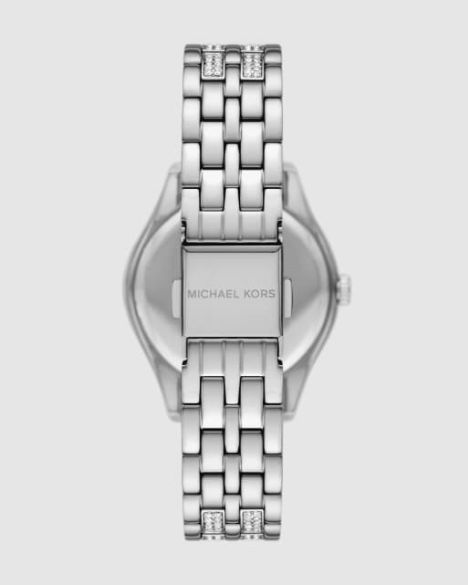 Michael Kors Harlowe three-hand stainless steel watch in silver, 4 of 4