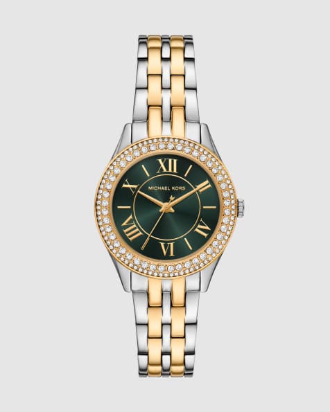 Michael Kors Harlowe three-hand two-tone stainless steel watch in 2-tone - view 1