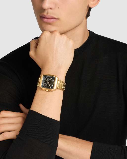 Michael Kors Hayes chronograph gold-tone stainless steel watch in gold, 3 of 4