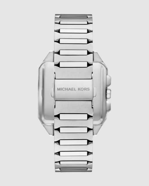 Michael Kors Hayes chronograph stainless steel watch in silver, 4 of 4