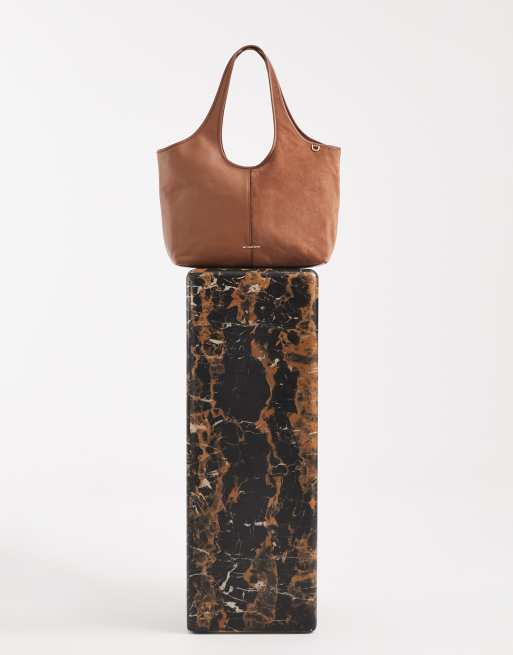 Michael Kors henly large shopper tote bag in luggage brown, 2 of 4