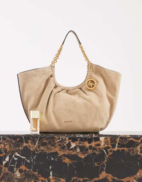 Michael Kors - Indie - Grote tote tas met bandje in licht kaki - view 1