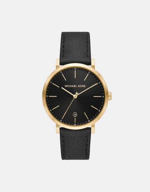 Michael Kors - Irving - Montre en acier inoxydable avec affichage date et mouvement à 3 aiguilles - Noir