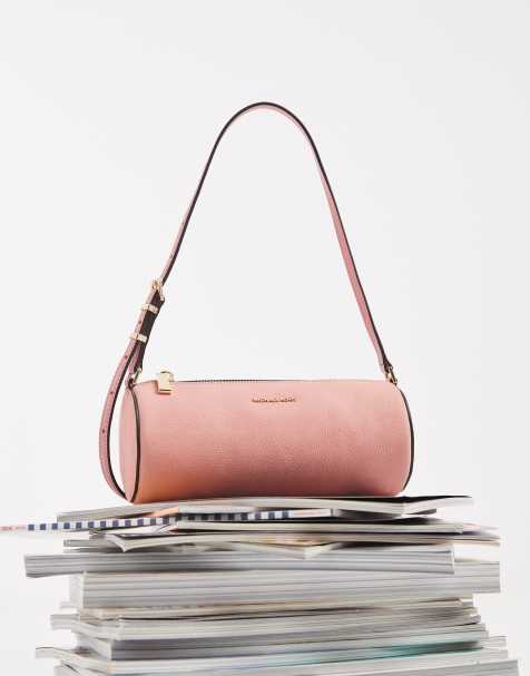 Michael Kors – Izzy – Kleine, runde Pochette-Umhängetasche in Primelrosa - view 1