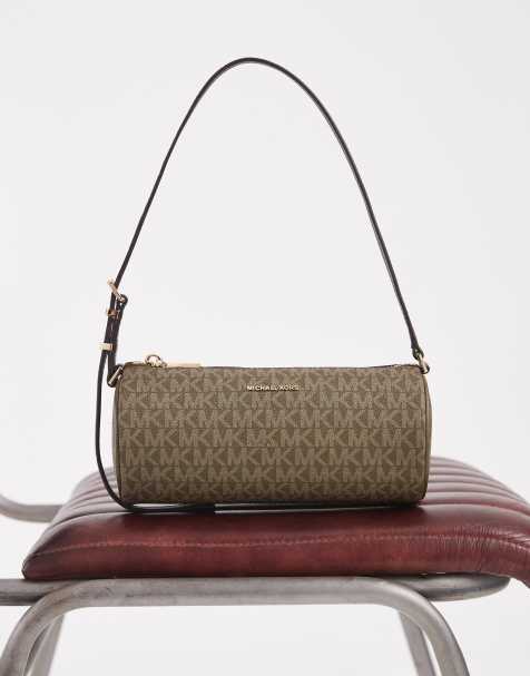 Michael Kors - Izzy - Petit sac bandoulié barrel à monogramme - Vert loden - view 1