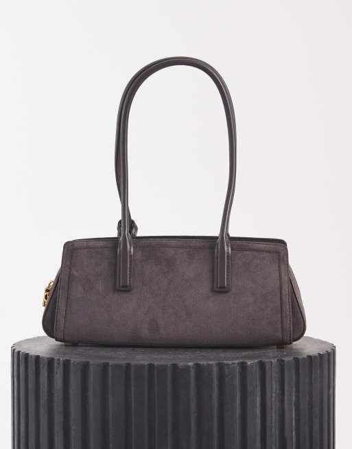 Michael Kors Laila Schultertasche in Schokobraun aus Wildleder, 3 von 4
