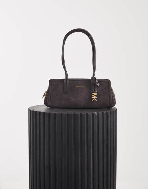 Michael Kors Laila torebka na ramię z brązowego zamszu, 4 z 4